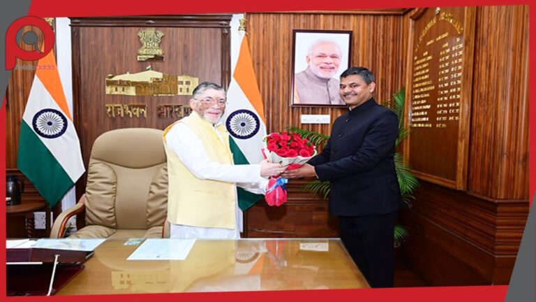 राज्यपाल से मिले नवनियुक्त मुख्य सचिव अविनाश कुमार, दी विकास कार्यों की जानकारी