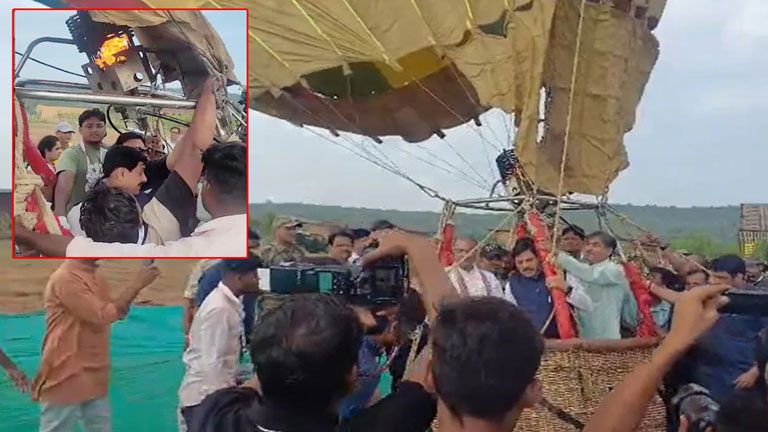 हॉट एयर बैलून में लगी आग, सीएम मोहन यादव की जान पर बन आई