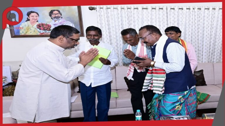 लुगू बुरु घंटा बड़ी धोरोम गाढ़ प्रतिनिधिमंडल ने मुख्यमंत्री से की मुलाकात, सोहराय कुनामी कार्यक्रम का दिया निमंत्रण