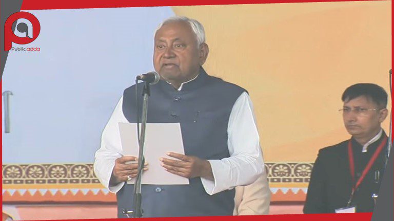 नीतीश कुमार ने रचा इतिहास, 10वीं बार बने बिहार के मुख्यमंत्री