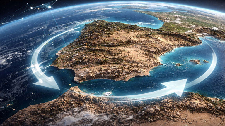 आइबेरियन पेनिनसुला में हो रहा है ‘रोटेशन’; नाखून बढ़ने से भी धीमी है घूमने की रफ़्तार आइबेरियन पेनिनसुला (Iberian Peninsula)