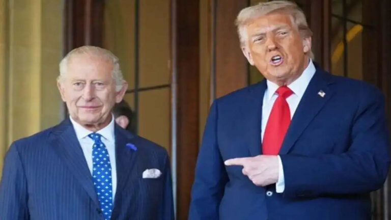 डोनाल्ड ट्रंप किंग चार्ल्स